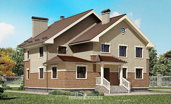300-004-Л Проект двухэтажного дома, большой коттедж из керамзитобетонных блоков Нижний Тагил | Проекты домов от House Expert