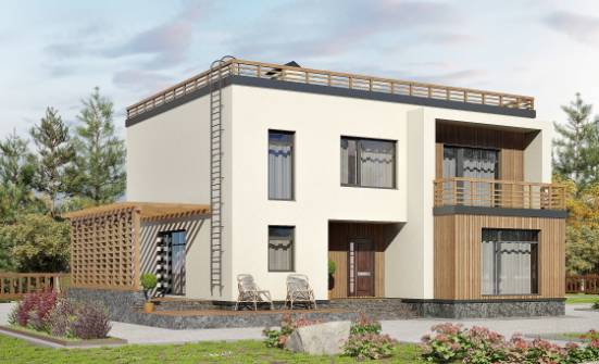 215-002-Л Проект двухэтажного дома, уютный дом из арболита Нижний Тагил | Проекты домов от House Expert