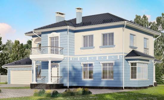 285-003-Л Проект двухэтажного дома, гараж, красивый коттедж из кирпича Нижний Тагил | Проекты домов от House Expert