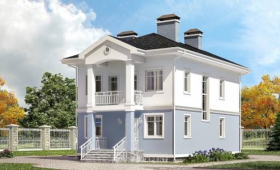 120-001-П Проект двухэтажного дома, компактный коттедж из керамзитобетонных блоков Нижний Тагил | Проекты домов от House Expert