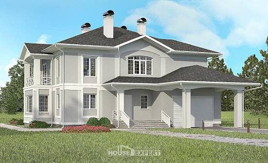 360-001-П Проект двухэтажного дома и гаражом, красивый загородный дом из кирпича Нижний Тагил | Проекты домов от House Expert