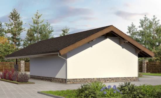 060-005-Л Проект гаража из кирпича Нижний Тагил | Проекты одноэтажных домов от House Expert