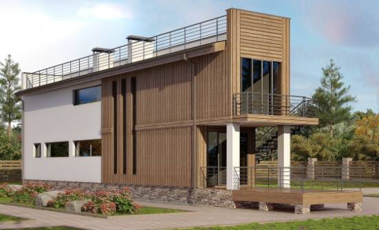 100-003-Л Проект двухэтажного дома, бюджетный домик из керамзитобетонных блоков Нижний Тагил | Проекты домов от House Expert