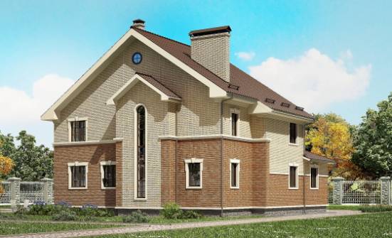 300-004-Л Проект двухэтажного дома, большой коттедж из керамзитобетонных блоков Нижний Тагил | Проекты домов от House Expert
