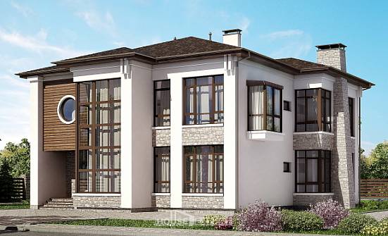 300-005-П Проект двухэтажного дома, большой дом из кирпича Нижний Тагил | Проекты домов от House Expert