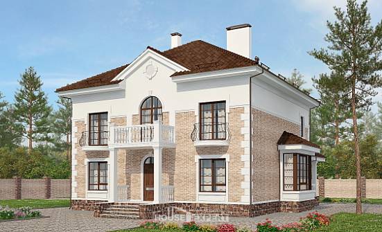 220-008-П Проект двухэтажного дома, средний домик из кирпича Нижний Тагил | Проекты домов от House Expert