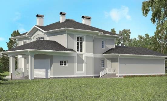 360-001-П Проект двухэтажного дома и гаражом, красивый загородный дом из кирпича Нижний Тагил | Проекты домов от House Expert