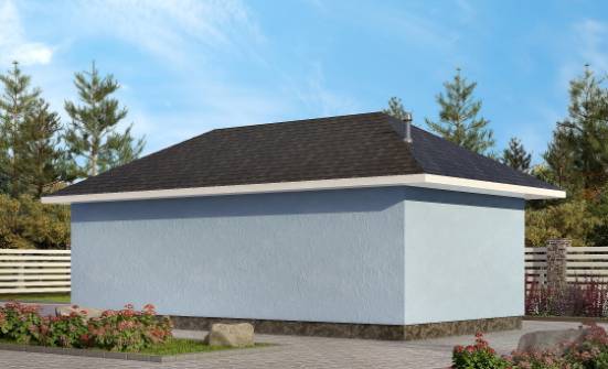 040-001-Л Проект гаража из теплоблока Нижний Тагил | Проекты одноэтажных домов от House Expert