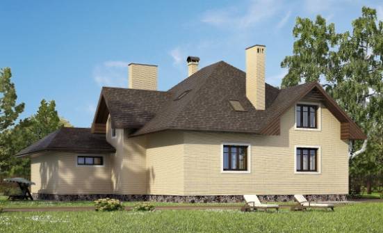 275-003-П Проект двухэтажного дома мансардой, гараж, уютный загородный дом из кирпича Нижний Тагил | Проекты домов от House Expert