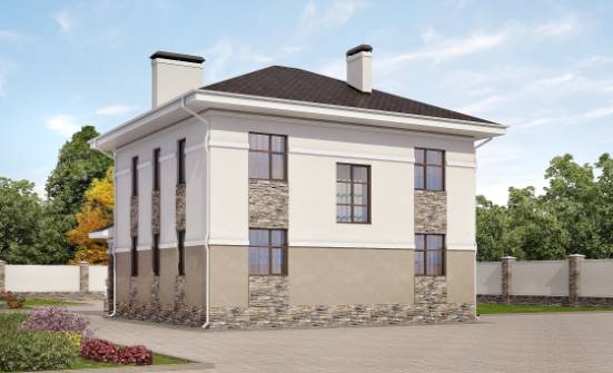 150-014-П Проект двухэтажного дома, красивый загородный дом из пеноблока Нижний Тагил | Проекты домов от House Expert
