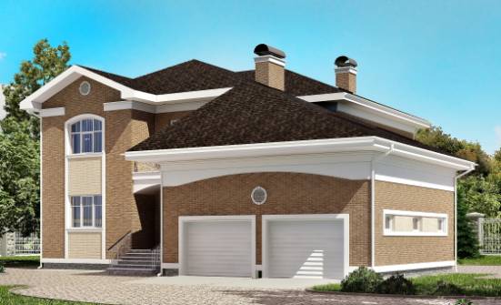 335-002-П Проект двухэтажного дома, гараж, уютный загородный дом из кирпича Нижний Тагил | Проекты домов от House Expert