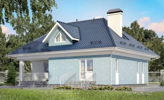 200-002-П Проект двухэтажного дома с мансардой, красивый загородный дом из теплоблока Нижний Тагил | Проекты домов от House Expert