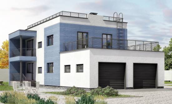 180-012-Л Проект двухэтажного дома и гаражом, уютный коттедж из кирпича Нижний Тагил | Проекты домов от House Expert