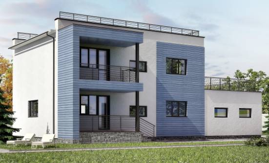 180-012-Л Проект двухэтажного дома и гаражом, уютный коттедж из кирпича Нижний Тагил | Проекты домов от House Expert
