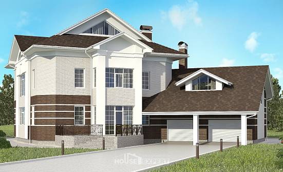 410-001-П Проект двухэтажного дома и гаражом, уютный коттедж из кирпича Нижний Тагил | Проекты домов от House Expert
