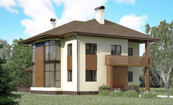 300-001-П Проект двухэтажного дома, просторный загородный дом из кирпича Нижний Тагил | Проекты домов от House Expert
