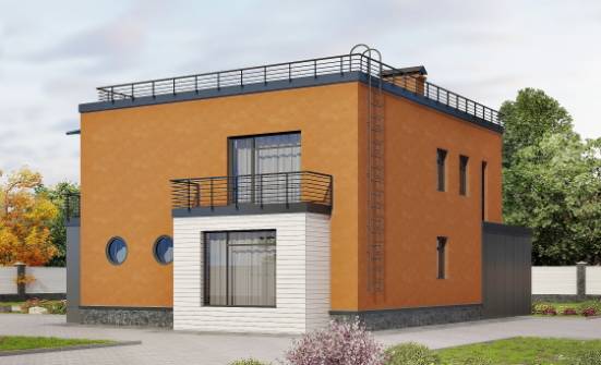 260-002-Л Проект двухэтажного дома, гараж, большой домик из пеноблока Нижний Тагил | Проекты домов от House Expert
