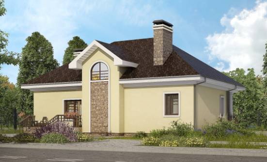 150-008-Л Проект двухэтажного дома мансардой, уютный коттедж из бризолита Нижний Тагил | Проекты домов от House Expert