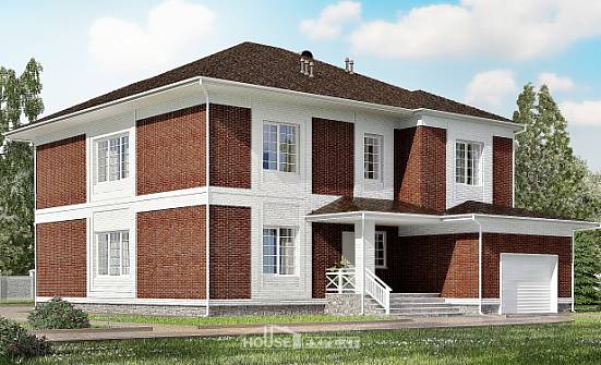 315-001-П Проект двухэтажного дома, гараж, уютный домик из кирпича Нижний Тагил | Проекты домов от House Expert