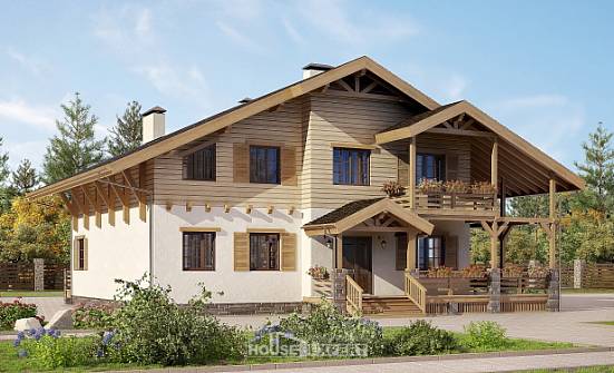 260-001-Л Проект двухэтажного дома с мансардой, уютный коттедж из кирпича Нижний Тагил | Проекты домов от House Expert