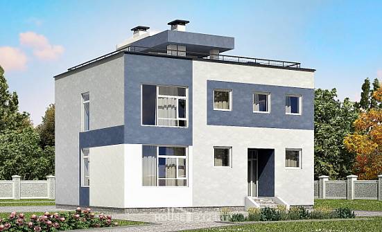 180-005-П Проект двухэтажного дома, красивый дом из газобетона Нижний Тагил | Проекты домов от House Expert