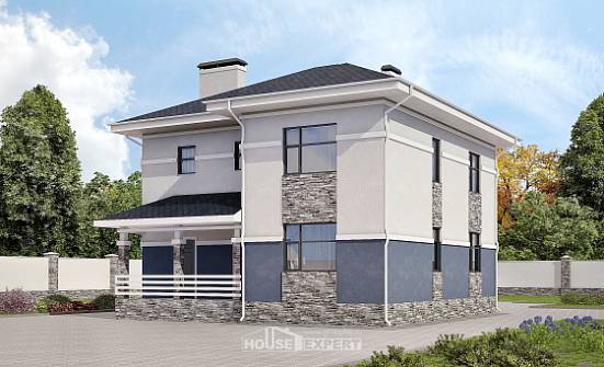150-014-Л Проект двухэтажного дома, экономичный дом из керамзитобетонных блоков Нижний Тагил | Проекты домов от House Expert