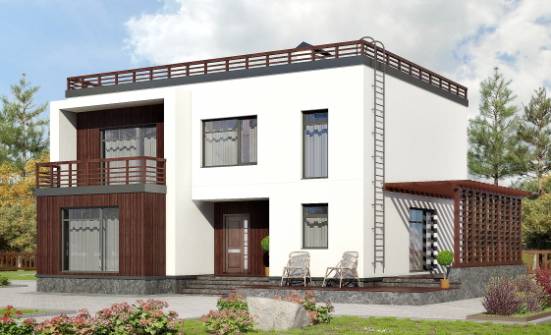 215-002-П Проект двухэтажного дома, просторный дом из бризолита Нижний Тагил | Проекты домов от House Expert