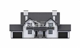 290-003-П Проект двухэтажного дома мансардой, просторный коттедж из арболита Нижний Тагил, House Expert