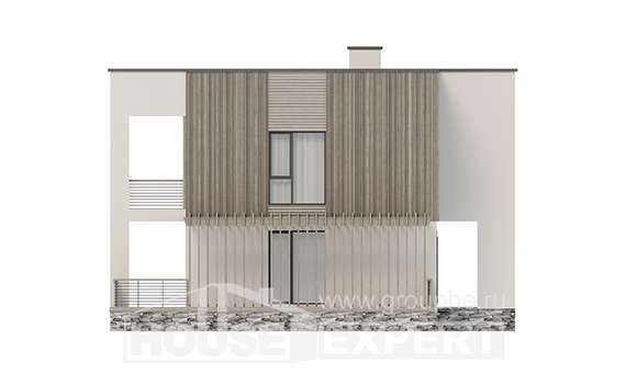 150-017-П Проект двухэтажного дома, бюджетный домик из газосиликатных блоков, Нижний Тагил