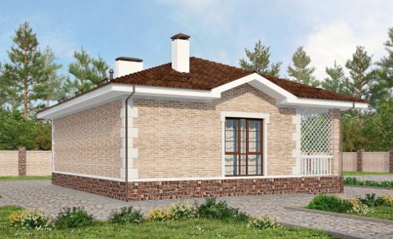 065-002-П Проект бани из кирпича Нижний Тагил | Проекты одноэтажных домов от House Expert