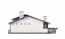 110-003-П Проект одноэтажного дома, скромный загородный дом из газобетона, Нижний Тагил