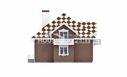 155-003-Л Проект двухэтажного дома с мансардой и гаражом, красивый коттедж из пеноблока Нижний Тагил, House Expert