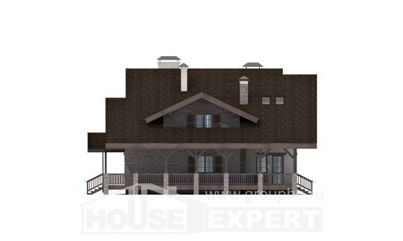 270-001-Л Проект двухэтажного дома мансардный этаж, гараж, просторный загородный дом из кирпича, Нижний Тагил