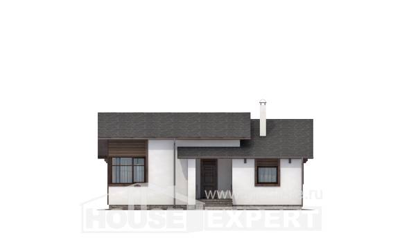 110-003-П Проект одноэтажного дома, бюджетный загородный дом из газобетона Нижний Тагил, House Expert