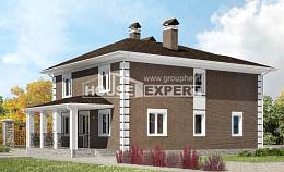 185-002-П Проект двухэтажного дома, бюджетный дом из газобетона Нижний Тагил, House Expert