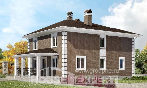 185-002-П Проект двухэтажного дома, бюджетный дом из газобетона Нижний Тагил, House Expert