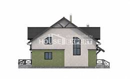 120-003-П Проект двухэтажного дома с мансардой, уютный домик из теплоблока Нижний Тагил, House Expert