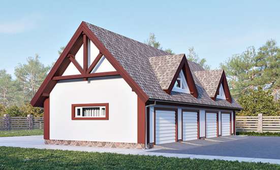 145-002-Л Проект гаража из твинблока Нижний Тагил | Проекты домов от House Expert