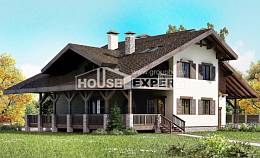 270-001-Л Проект двухэтажного дома мансардой и гаражом, классический домик из кирпича, Нижний Тагил