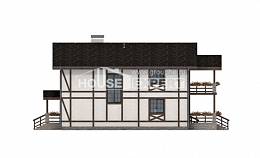 250-002-Л Проект двухэтажного дома с мансардой, гараж, уютный домик из кирпича Нижний Тагил, House Expert