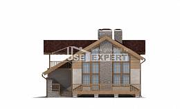 165-002-П Проект двухэтажного дома с мансардным этажом и гаражом, экономичный дом из арболита Нижний Тагил, House Expert