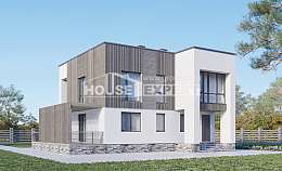 150-017-П Проект двухэтажного дома, компактный дом из газобетона Нижний Тагил, House Expert