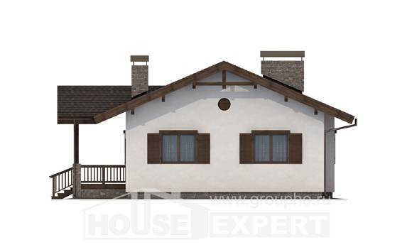 090-002-П Проект одноэтажного дома, современный загородный дом из кирпича, Нижний Тагил