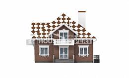 155-003-Л Проект двухэтажного дома с мансардой и гаражом, экономичный дом из керамзитобетонных блоков Нижний Тагил, House Expert