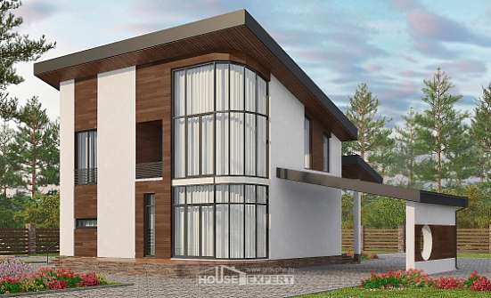 230-001-П Проект двухэтажного дома мансардой, просторный домик из кирпича, Нижний Тагил