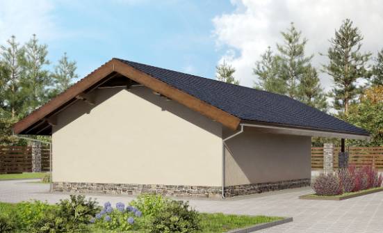 060-005-П Проект гаража из кирпича Нижний Тагил | Проекты домов от House Expert
