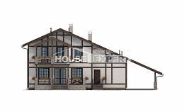 250-002-Л Проект двухэтажного дома с мансардой, гараж, красивый домик из кирпича Нижний Тагил, House Expert