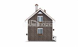 045-001-Л Проект двухэтажного дома с мансардным этажом, миниатюрный дом из поризованных блоков Нижний Тагил, House Expert