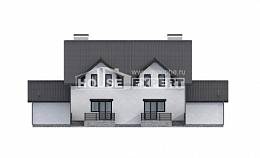290-003-П Проект двухэтажного дома с мансардой, просторный домик из блока Нижний Тагил, House Expert