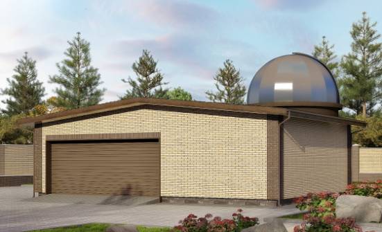 075-001-Л Проект гаража из кирпича Нижний Тагил | Проекты домов от House Expert